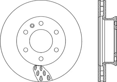 Тормозной диск OPEN PARTS BDA2324.20