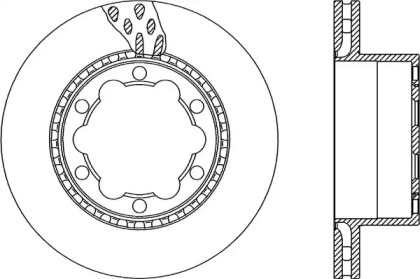 Тормозной диск OPEN PARTS BDA2326.20