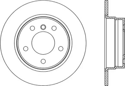 Тормозной диск OPEN PARTS BDA2333.10