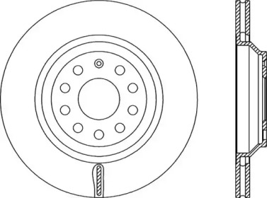 Тормозной диск OPEN PARTS BDA2338.20