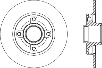 Тормозной диск OPEN PARTS BDA2341.10