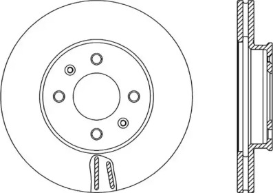 Тормозной диск OPEN PARTS BDA2350.20