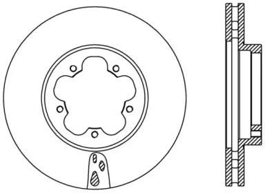 Тормозной диск OPEN PARTS BDA2368.20