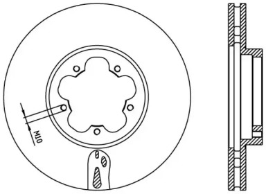 Тормозной диск OPEN PARTS BDA2369.20