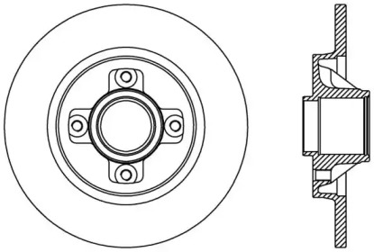 Тормозной диск OPEN PARTS BDA2387.10