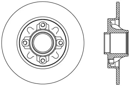 Тормозной диск OPEN PARTS BDA2388.10