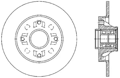 Тормозной диск OPEN PARTS BDA2388.30