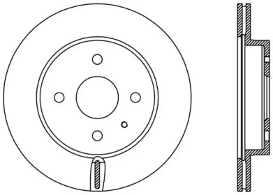 Тормозной диск OPEN PARTS BDA2425.20