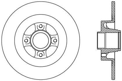 Тормозной диск OPEN PARTS BDA2427.10