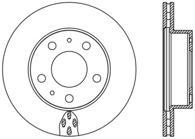 Тормозной диск OPEN PARTS BDA2439.20