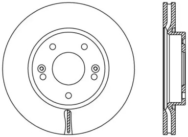 Тормозной диск OPEN PARTS BDA2443.20