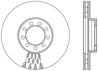 Тормозной диск OPEN PARTS BDA2472.20