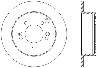 Тормозной диск OPEN PARTS BDA2482.10