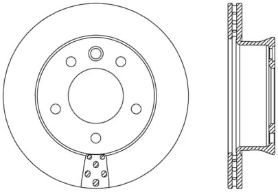 Тормозной диск OPEN PARTS BDA2488.20