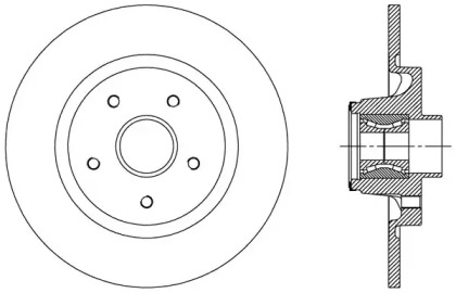 Тормозной диск OPEN PARTS BDA2509.30