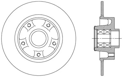 Тормозной диск OPEN PARTS BDA2512.30