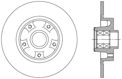 Тормозной диск OPEN PARTS BDA2513.30