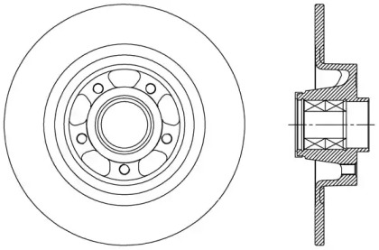 Тормозной диск OPEN PARTS BDA2514.30