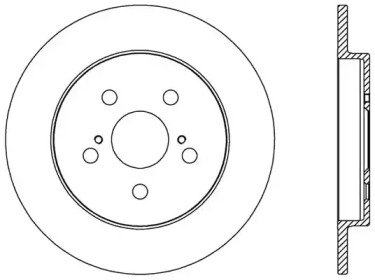 Тормозной диск OPEN PARTS BDA2524.10