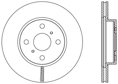 Тормозной диск OPEN PARTS BDA2526.20