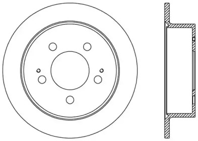 Тормозной диск OPEN PARTS BDA2527.10