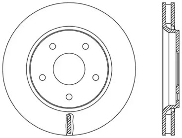 Тормозной диск OPEN PARTS BDA2534.20