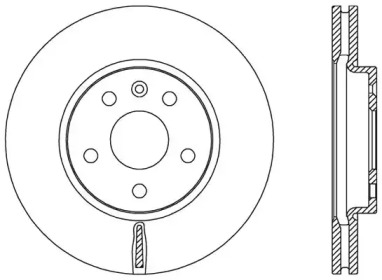 Тормозной диск OPEN PARTS BDA2535.20