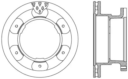 Тормозной диск OPEN PARTS BDA2542.20