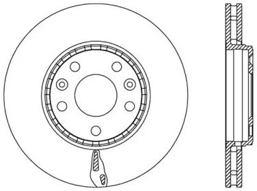 Тормозной диск OPEN PARTS BDA2546.20