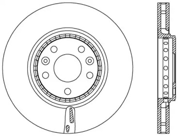 Тормозной диск OPEN PARTS BDA2547.20