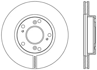 Тормозной диск OPEN PARTS BDA2554.20