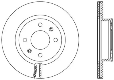 Тормозной диск OPEN PARTS BDA2558.20