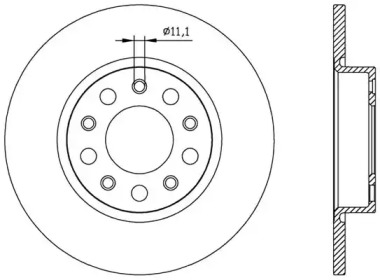 Тормозной диск OPEN PARTS BDA2559.10