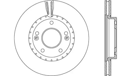 Тормозной диск OPEN PARTS BDA2603.20