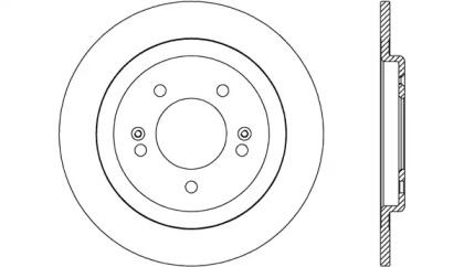 Тормозной диск OPEN PARTS BDA2605.10