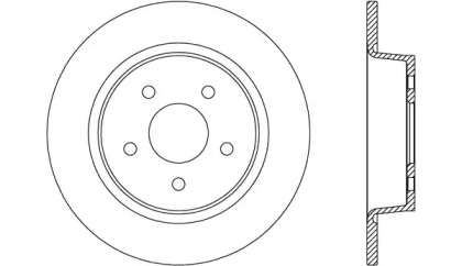 Тормозной диск OPEN PARTS BDA2635.10