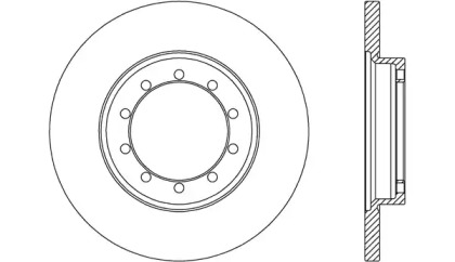 Тормозной диск OPEN PARTS BDA2637.10