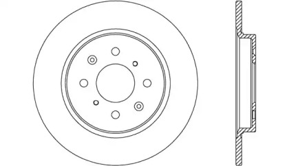 Тормозной диск OPEN PARTS BDA2638.10