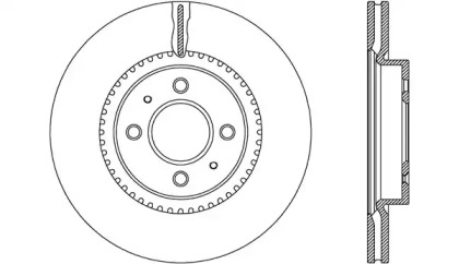 Тормозной диск OPEN PARTS BDA2639.20