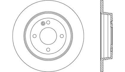 Тормозной диск OPEN PARTS BDA2640.10