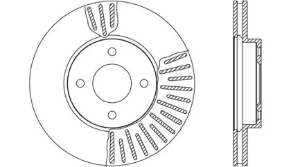 Тормозной диск OPEN PARTS BDA2648.20