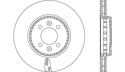 Тормозной диск OPEN PARTS BDA2653.20