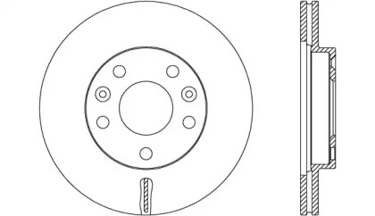 Тормозной диск OPEN PARTS BDA2656.20