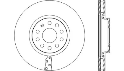 Тормозной диск OPEN PARTS BDA2657.20