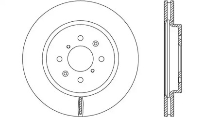 Тормозной диск OPEN PARTS BDA2659.20