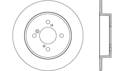 Тормозной диск OPEN PARTS BDA2660.10