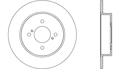 Тормозной диск OPEN PARTS BDA2662.10