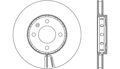 Тормозной диск OPEN PARTS BDA2663.20