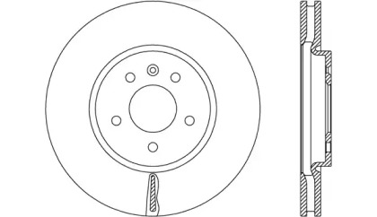 Тормозной диск OPEN PARTS BDA2668.20