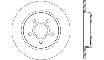 Тормозной диск OPEN PARTS BDA2670.10